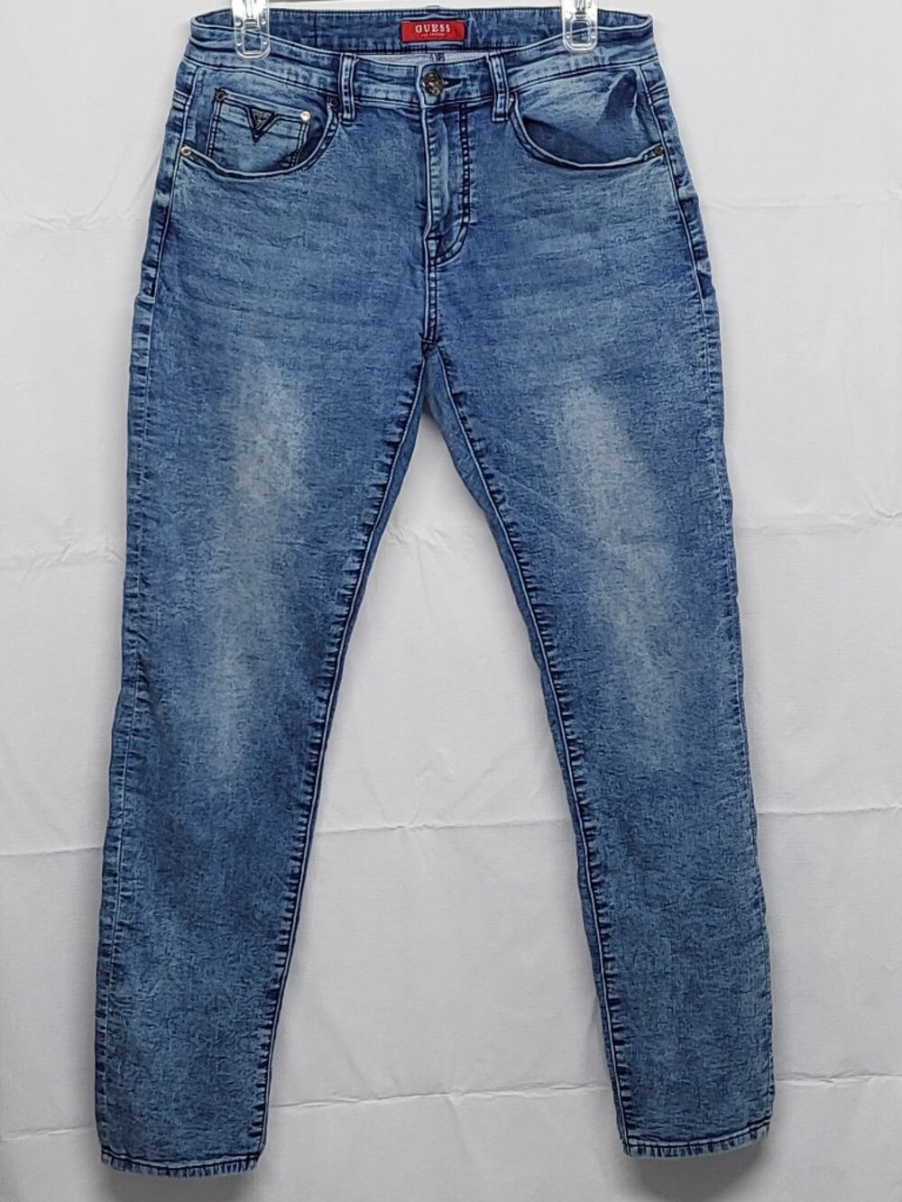 Guess Jeans Slim Fit Mens 32 X 30 (Tag32X32) Stretch Blue Denim Pants